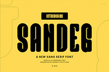 Sandeg Modern Futuristic Sans Serif