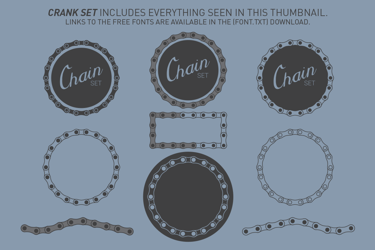 Badge Elements - Chain Set preview 4