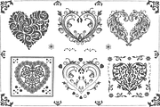 Vintage Vector Hearts, an Object Graphic by Bugcessories (Thumbnail 3 of 3)
