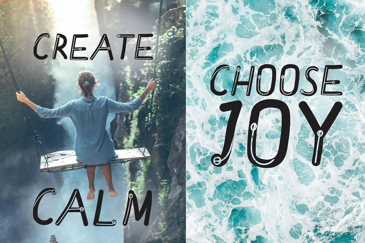 SALE! Meditative Font - Display, a Symbol Font by Fli Store (Photo 6 of 7)