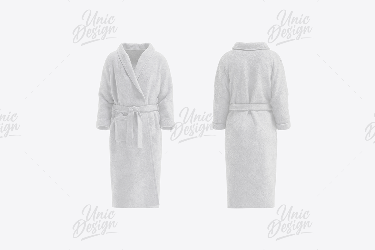 Bathrobe Mockup, an Apparel Mockup by UnicDesign (Photo 2 of 3)