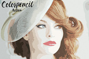 Colorpencil Sketch Photoshop Action, an Action Add-On by Krystal Designs Co. (Thumbnail 3 of 7)