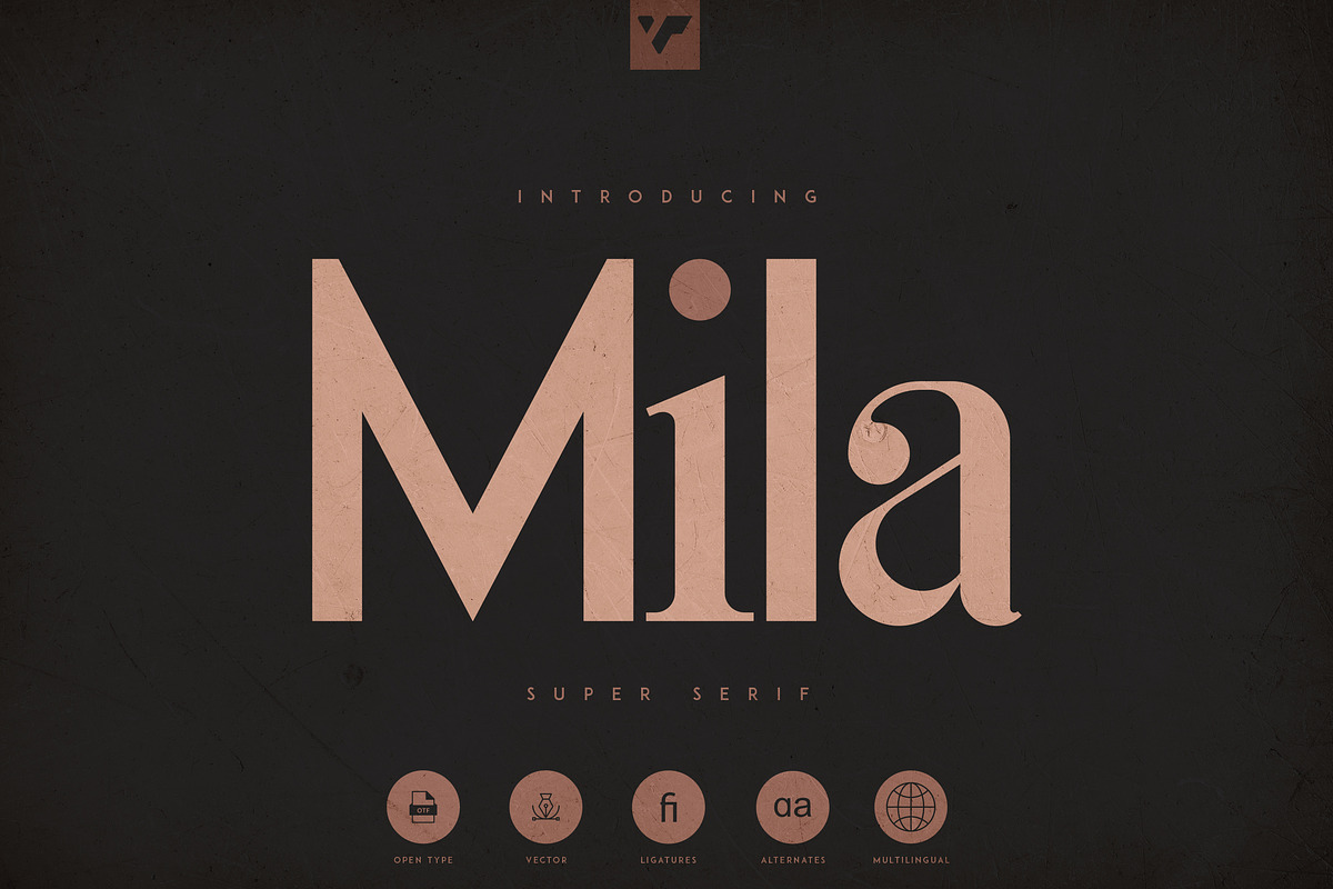 Mila - Innovative Super Serif Font, a Sans Serif Font by VP Fonts (Photo 1 of 11)