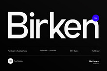 Birken Nue - A Minimal Sans-Serif