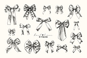 Coquette Bow Sketches, a Decorative Illustration by Elena Pimonova (Thumbnail 2 of 10)