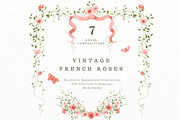French roses with butterflies, a Decorative Illustration by AnnelyBlooms (Thumbnail 1 of 8)