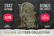 Vintage Letter A Vector And PNG, a Symbol Font by Graphic Spirit (Thumbnail 5 of 5)