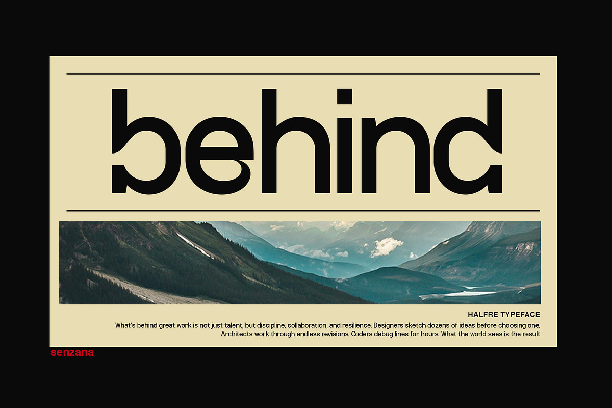 Halfre, a Sans Serif Font by senzana (Photo 4 of 8)