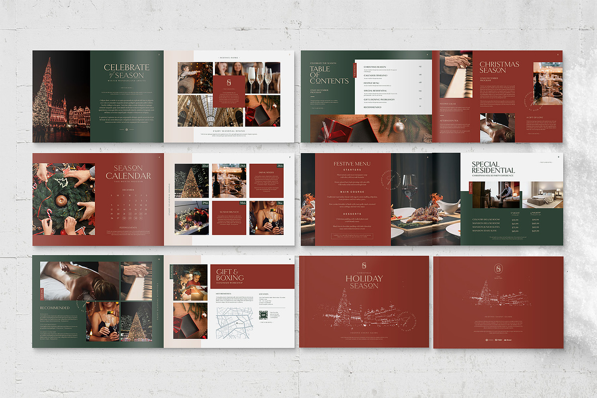 Christmas Hotel Brochure Template, a Brochure Template by BrandPacks (Photo 3 of 5)