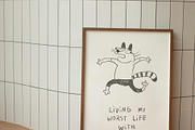 Weird Cat Comic Prints, an Illustration by Anastasiya Klempach (Thumbnail 5 of 13)