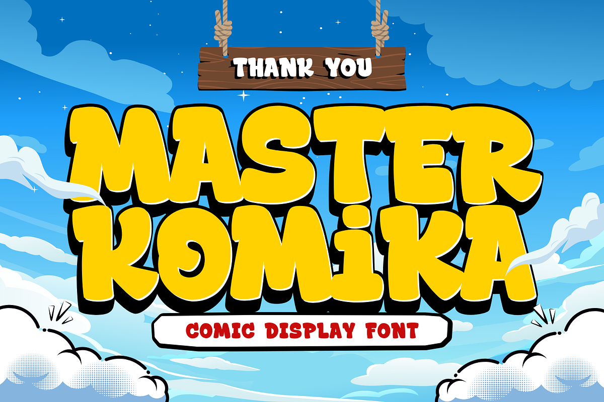 Master Komika - Comic Display Font, a Handwritten Font by Sronstudio (Photo 16 of 16)