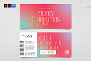 Christmas Gift Voucher Template, a Stationery Template by BrandPacks (Thumbnail 1 of 5)