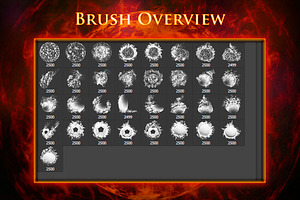 33 Fireball Brushes