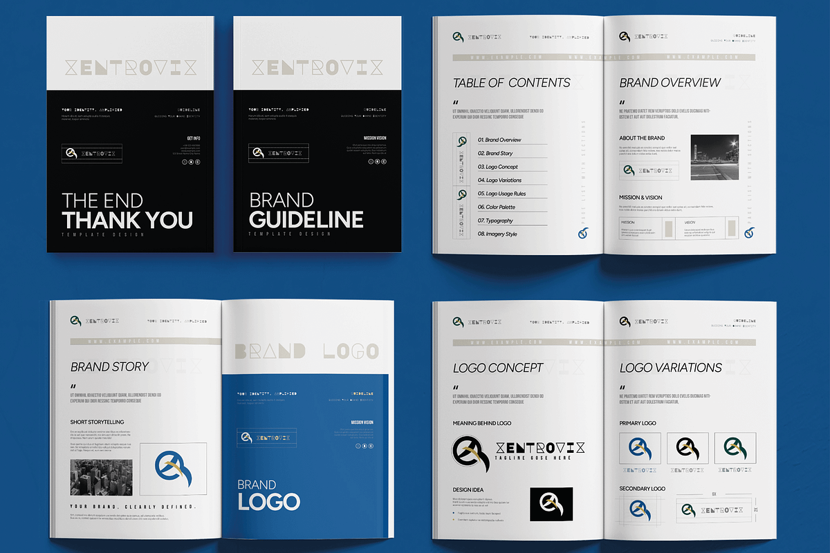 Brand Guideline Book Design Template