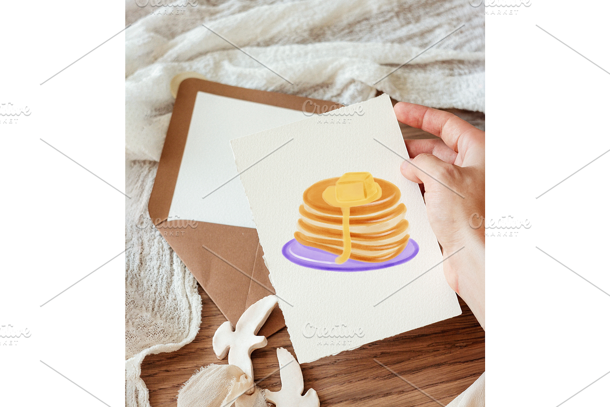 Breakfast WATERCOLOUR clipart pack, a Decorative Illustration by Oleksandra Illustrates (Photo 21 of 27)
