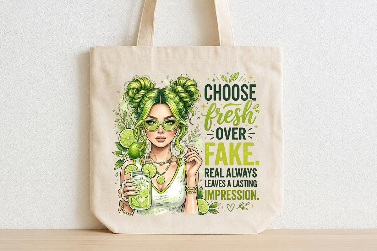 Choose Fresh over Fake Summer Lime, a Seasonal Illustration by CraftArtStudio (Photo 2 of 4)