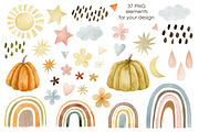Watercolor autumn collection., a Decorative Illustration by Kira Konoshenko (Thumbnail 5 of 26)
