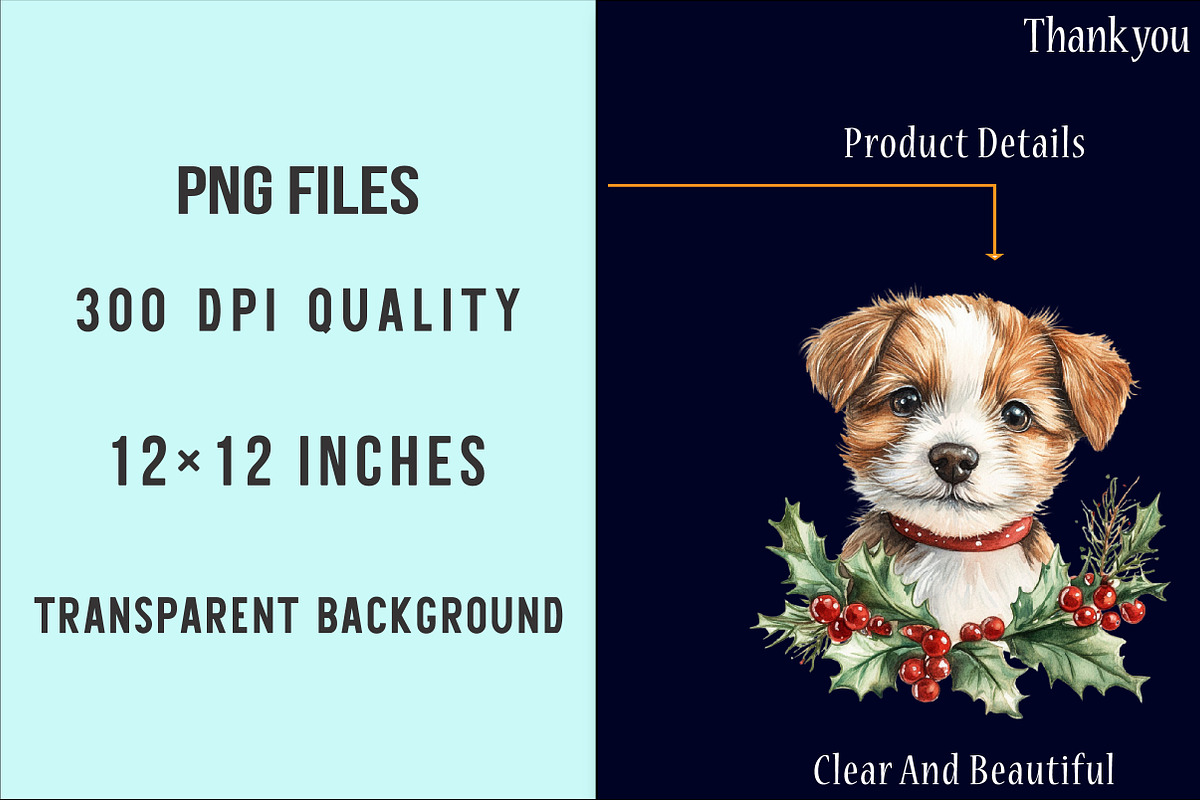 Santa Paws Retro Christmas Puppy PNG, an Illustration by SinaCreation (Photo 6 of 7)