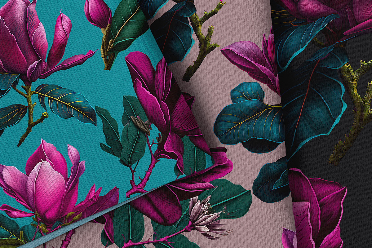 Magnolia pattren design, a Decorative Illustration by Irena Matiash shop (Photo 5 of 6)