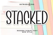 Stacked | Script Font