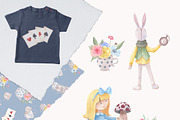 Alice in Wonderland. Watercolor, a Decorative Illustration by Nebbia (Thumbnail 3 of 7)