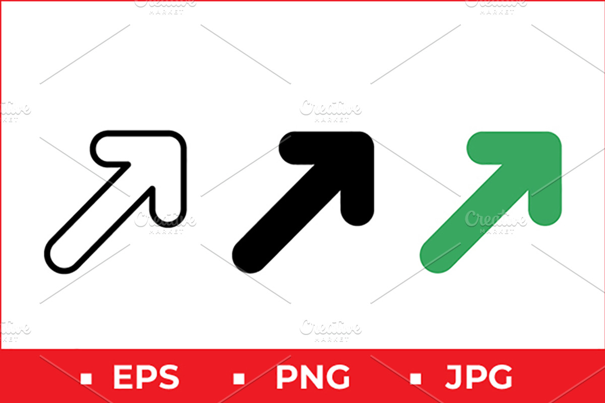 Upward Arrow Vector Icon Pack, a Solid Icon by Artonix (Photo 1 of 2)