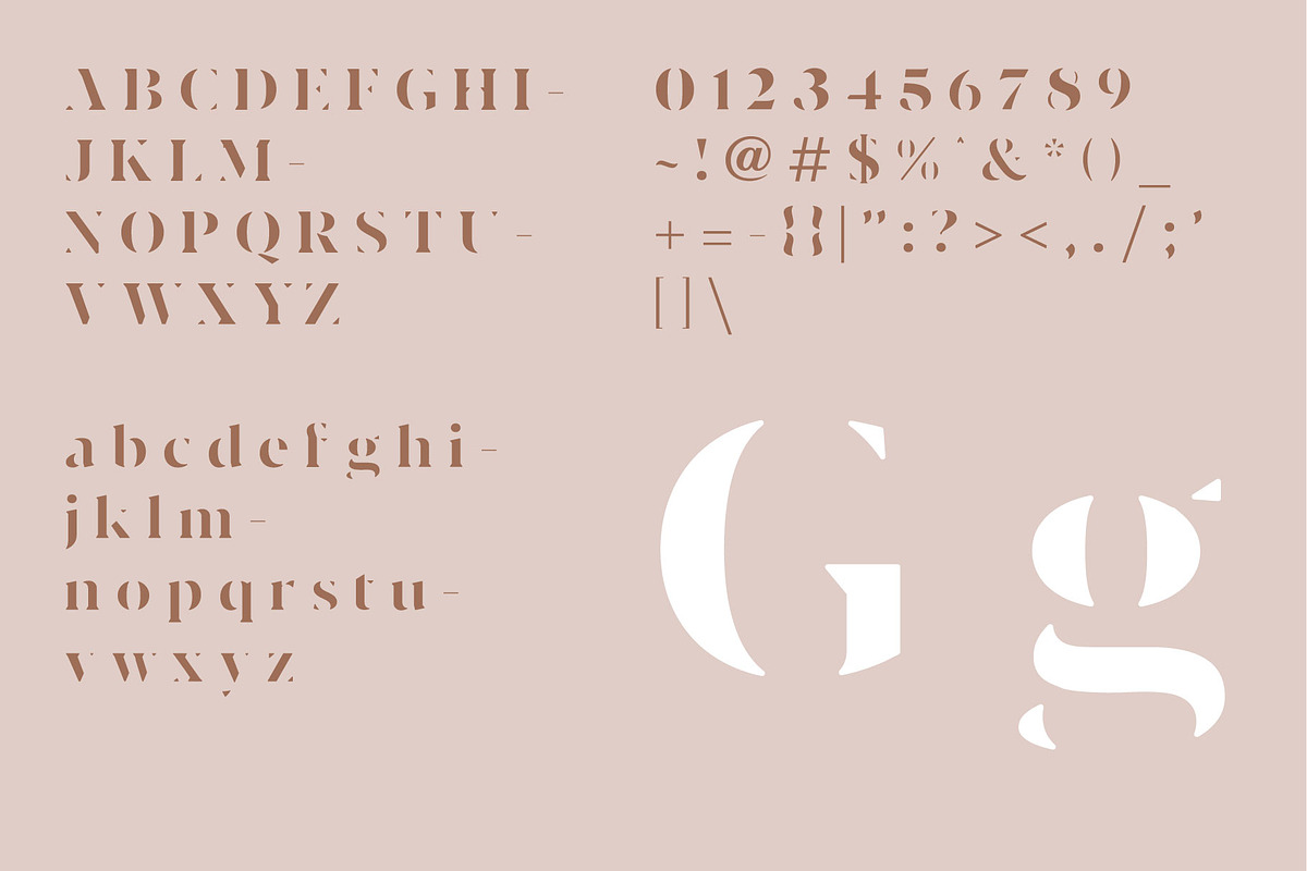 Paradiso Stencil font preview 6