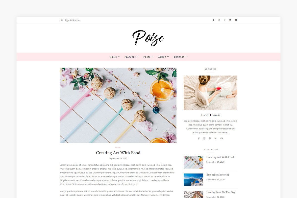 Poise - WordPress Blog Theme, a WordPress Template by Lucid Themes (Photo 6 of 6)