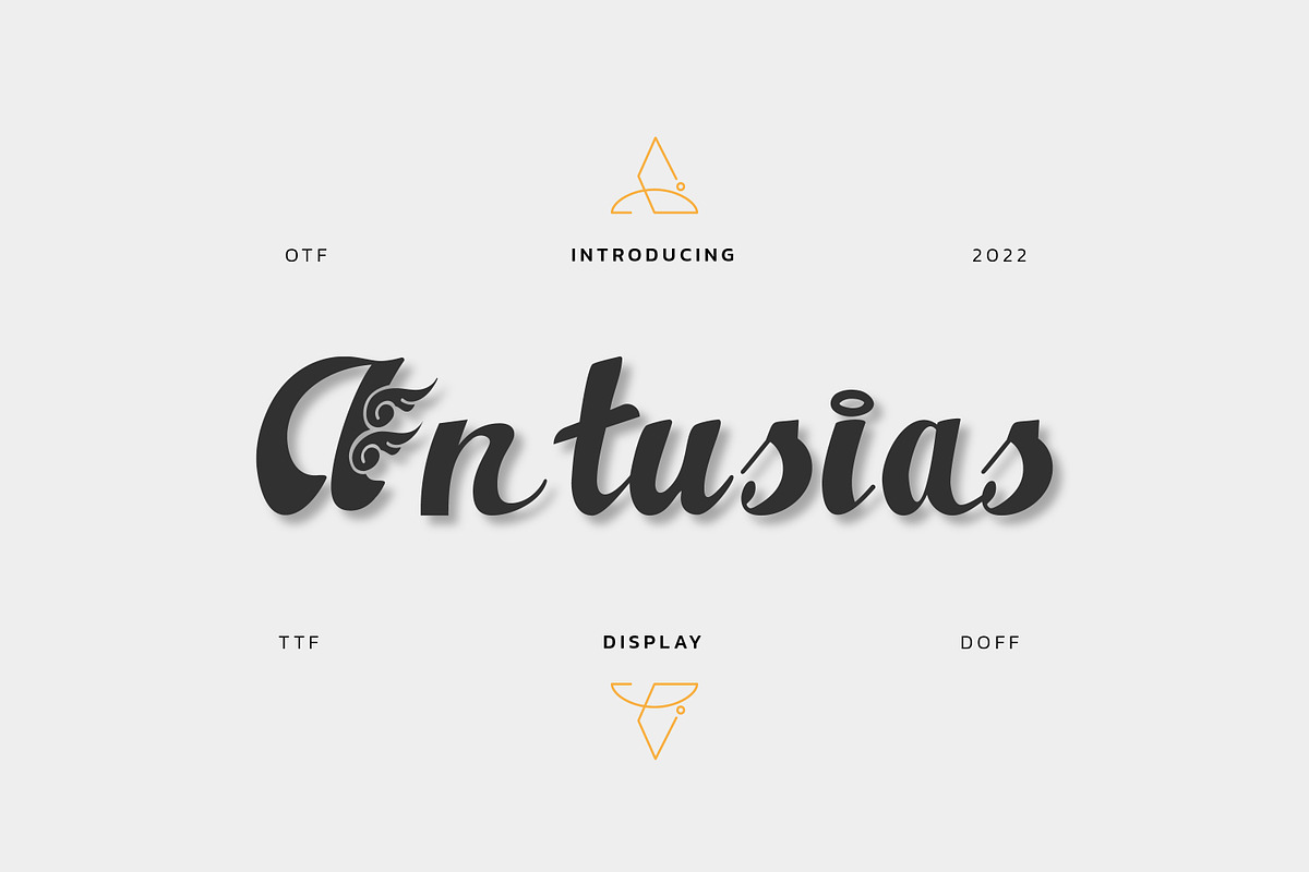 Antusias Script Font, a Script Font by infernostudio3 (Photo 1 of 10)