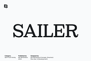 Sailer: Display Serif Font Family, a Serif Font by Eko Bimantara (Thumbnail 1 of 14)