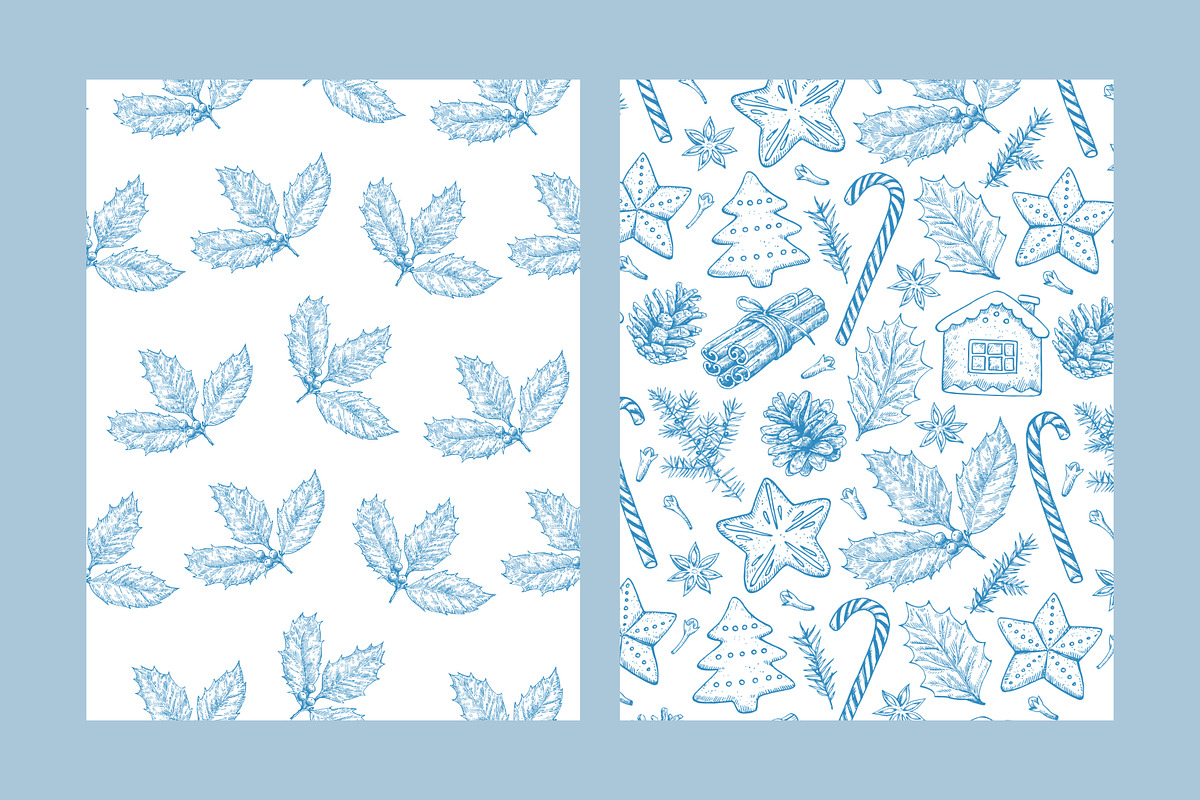 Christmas patterns and elements, a Seasonal Illustration by Robusta (Photo 7 of 9)