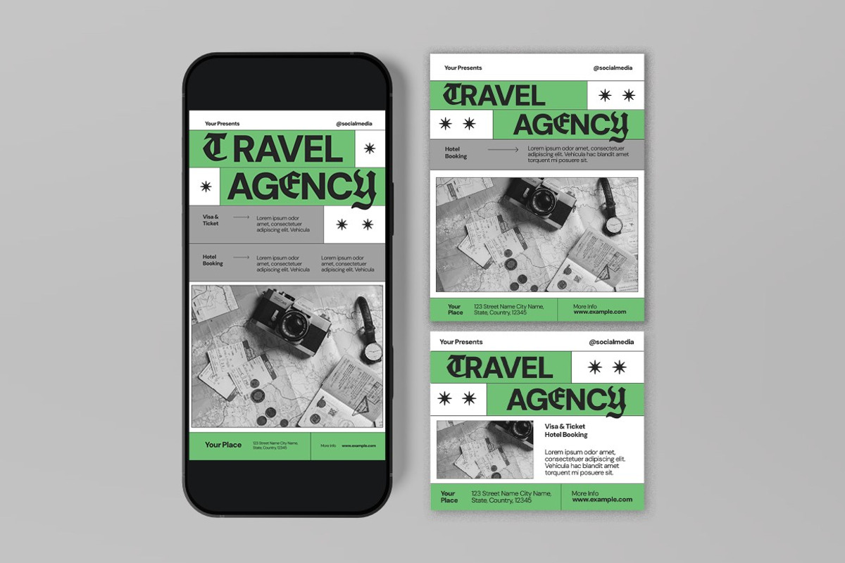 Travel Agency Flyer, a Flyer Template by graphicook (Photo 3 of 3)