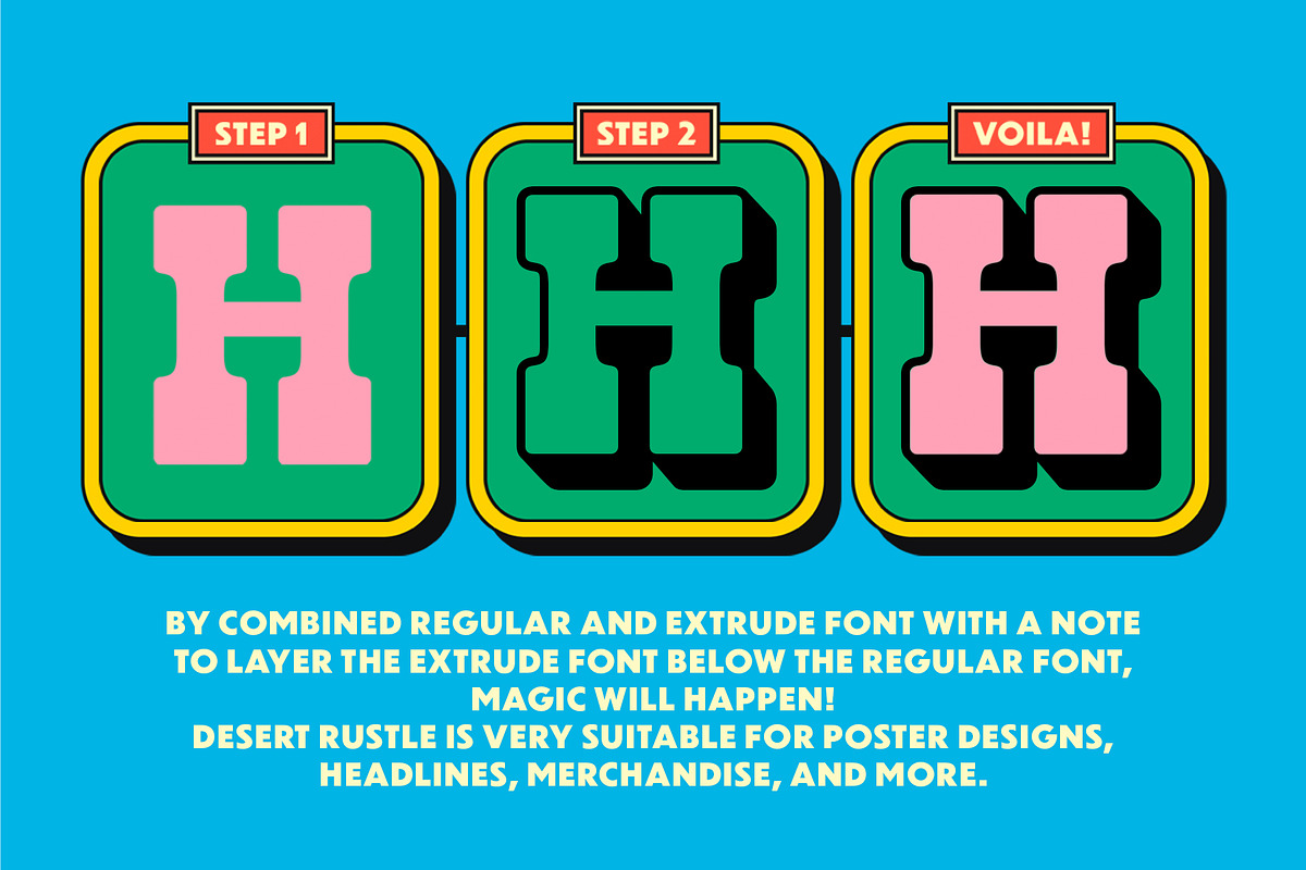 TNSC Rustle Desert - Slab Serif, a Slab Serif Font by The Native Saint Club (Photo 4 of 16)