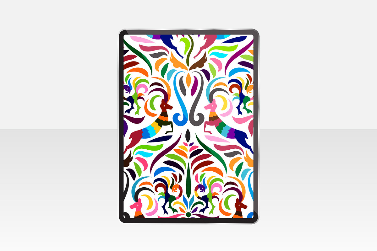 Vector Otomi Style Patterns, a Pattern Graphic by alexmakarova (Photo 7 of 7)