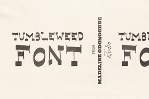 Tumbleweed Hand Drawn Western Font