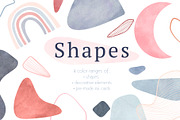 4 colors combinations of shapes, a Texture Illustration by marie dricot (Thumbnail 1 of 14)