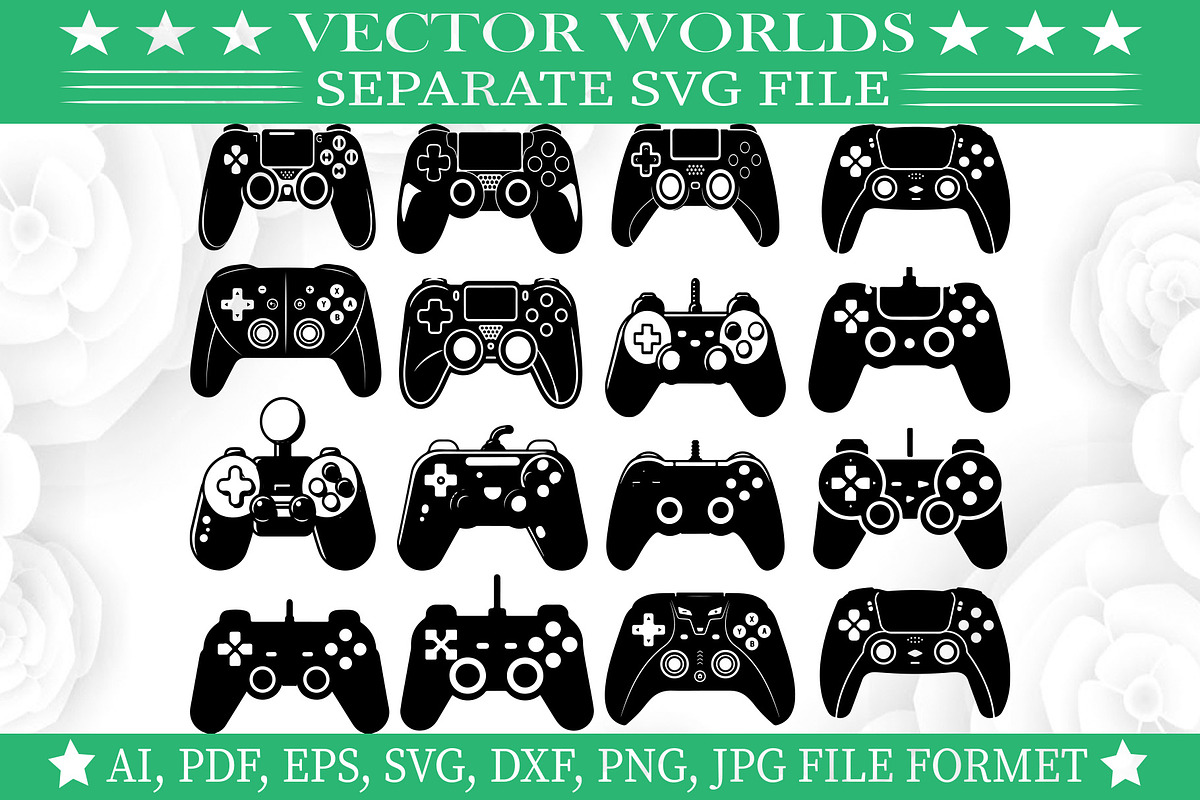 Game Controller SVG, Controller SVG, an Object Graphic by VectorWorlds