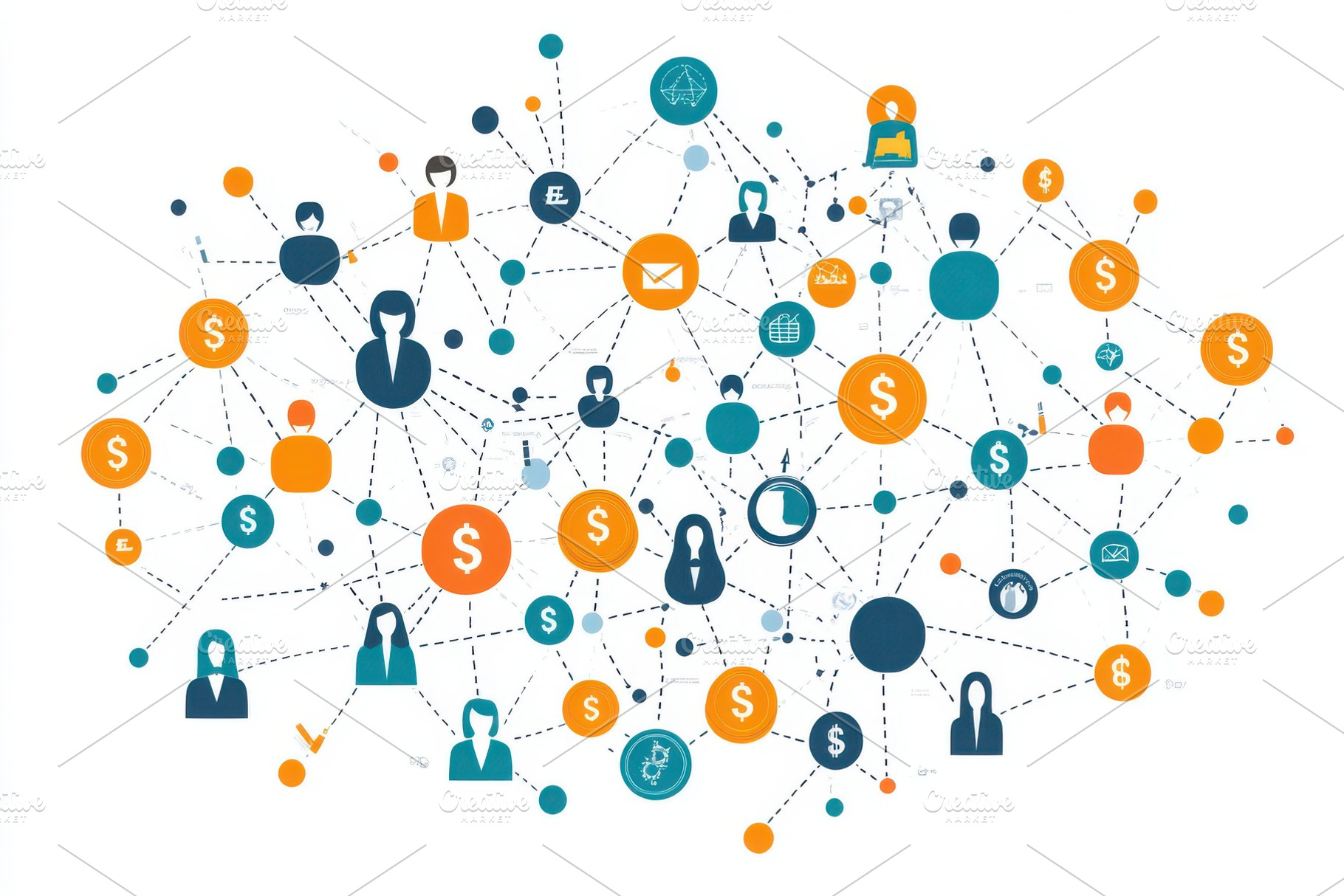 Global Business Network Interconnect, a Background Photo by Pixeness