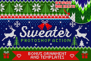 Ugly Christmas Sweater Photoshop Act