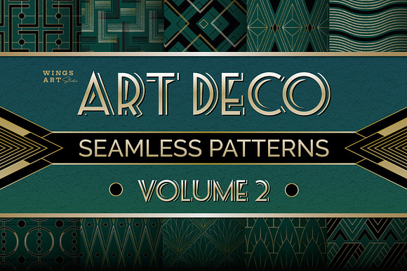 Art Deco Seamless Patterns Vol 2 preview 5