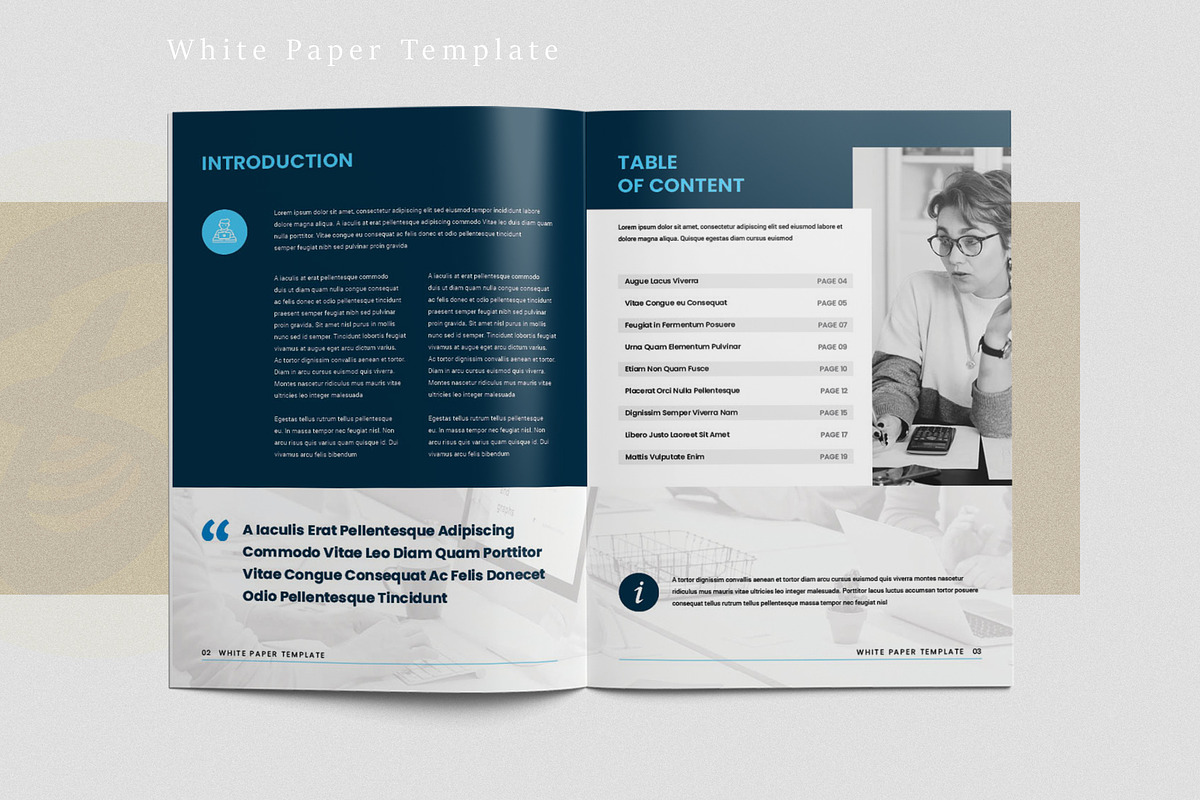 White Paper Template, a Brochure Template by ArtisticLand (Photo 2 of 8)