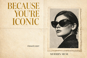 Retro editorial collage featuring wo, a Photo by Dvoevnore photos