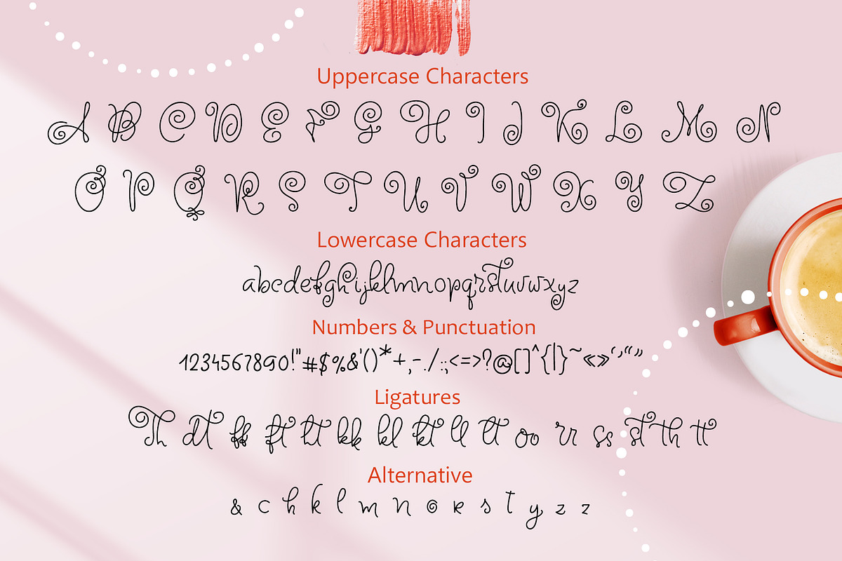 Circle Around handwritten Kids Font preview 7