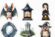 Creepy and Cozy Halloween Clipart, an Illustration by Craft Nest (Thumbnail 3 of 6)