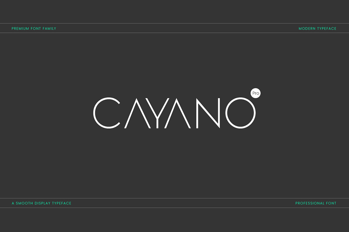 Cayano Pro Display, a Sans Serif Font by Design Stag (Photo 1 of 7)