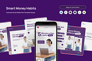 Calm Budgeting Tips for Social Media, a Social Media Template by trabaskriya (Thumbnail 1 of 5)