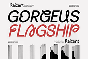 Raizent - Experimental Sans Font, a Sans Serif Font by RagamKata (Thumbnail 3 of 13)