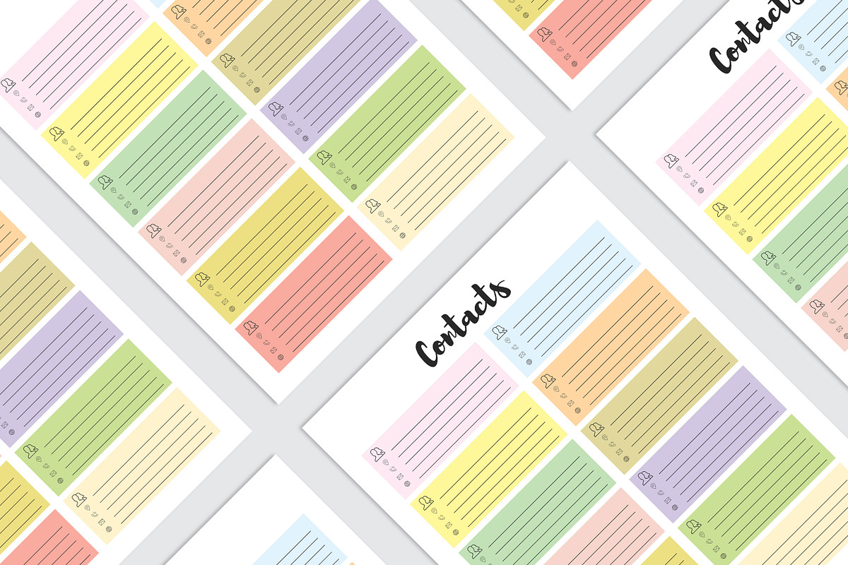 Contact Information Sheet, a Stationery Template by Amit Debnath (Photo 4 of 7)