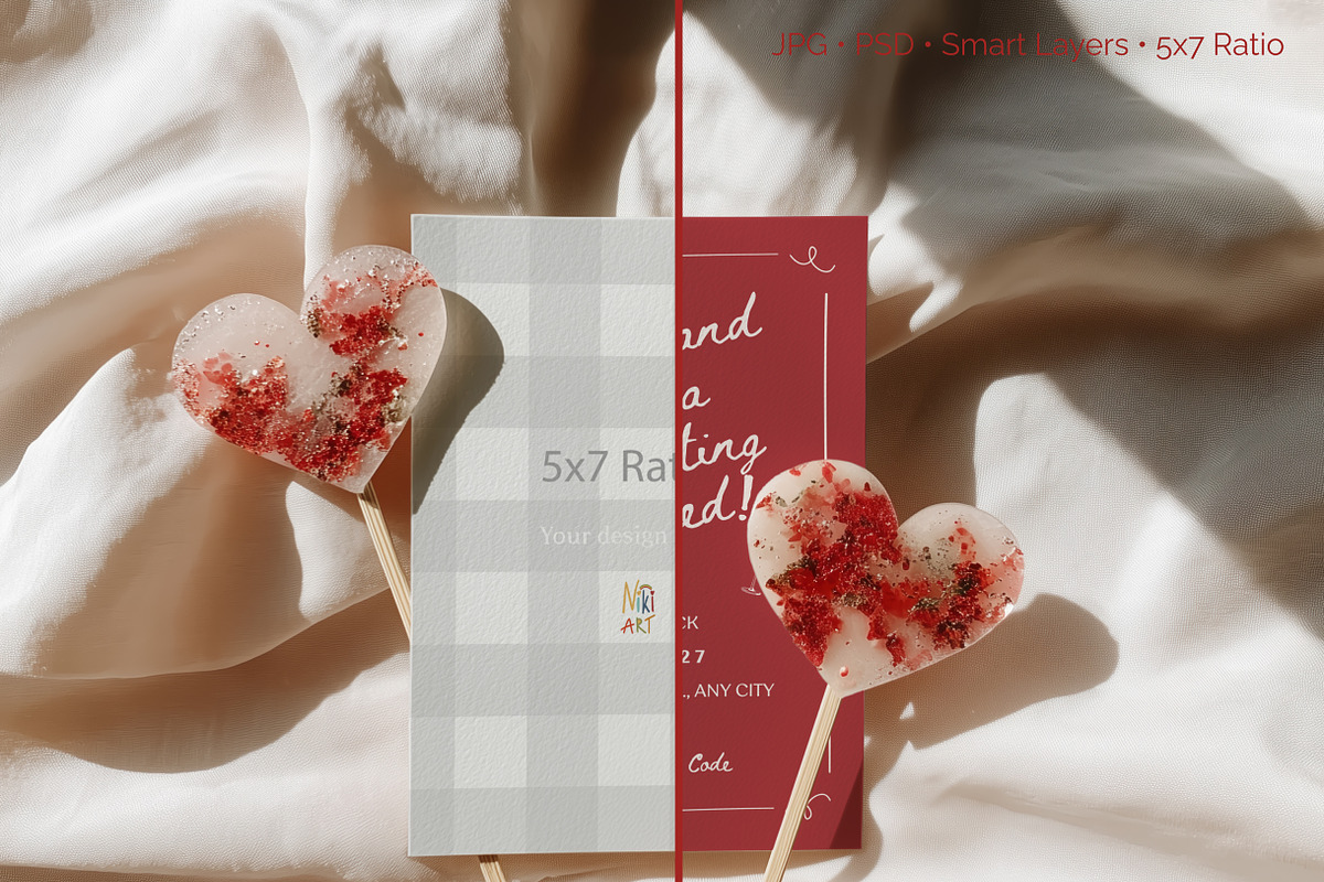 Love Season Card Mockup Collection, a Mockup by NikiArts (Photo 13 of 14)