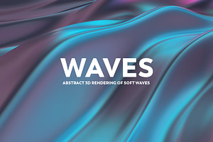 Abstract 3d Rendering of Soft Waves, a Wallpaper Graphic by BIBIART